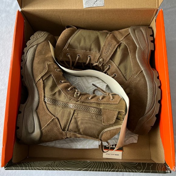 5.11 Tactical ATAC 2.0 8" Side Zip Boot Dark Coyote - 9.5 Regular - Picture 6 of 8